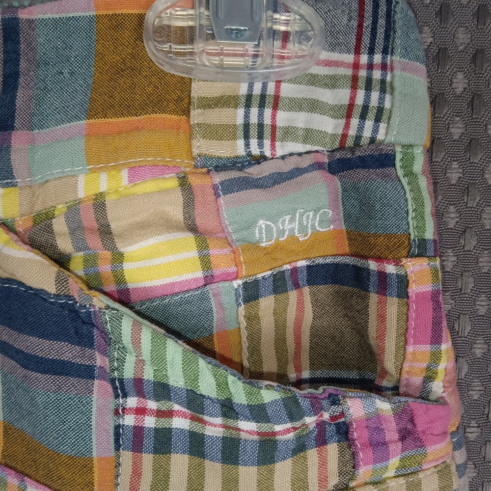 Duck Head Patchwork Plaid Shorts Women's Size 1 100% Cotton Made in India - Picture 7 of 12